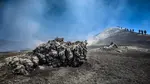 Hikers on Mount Etna