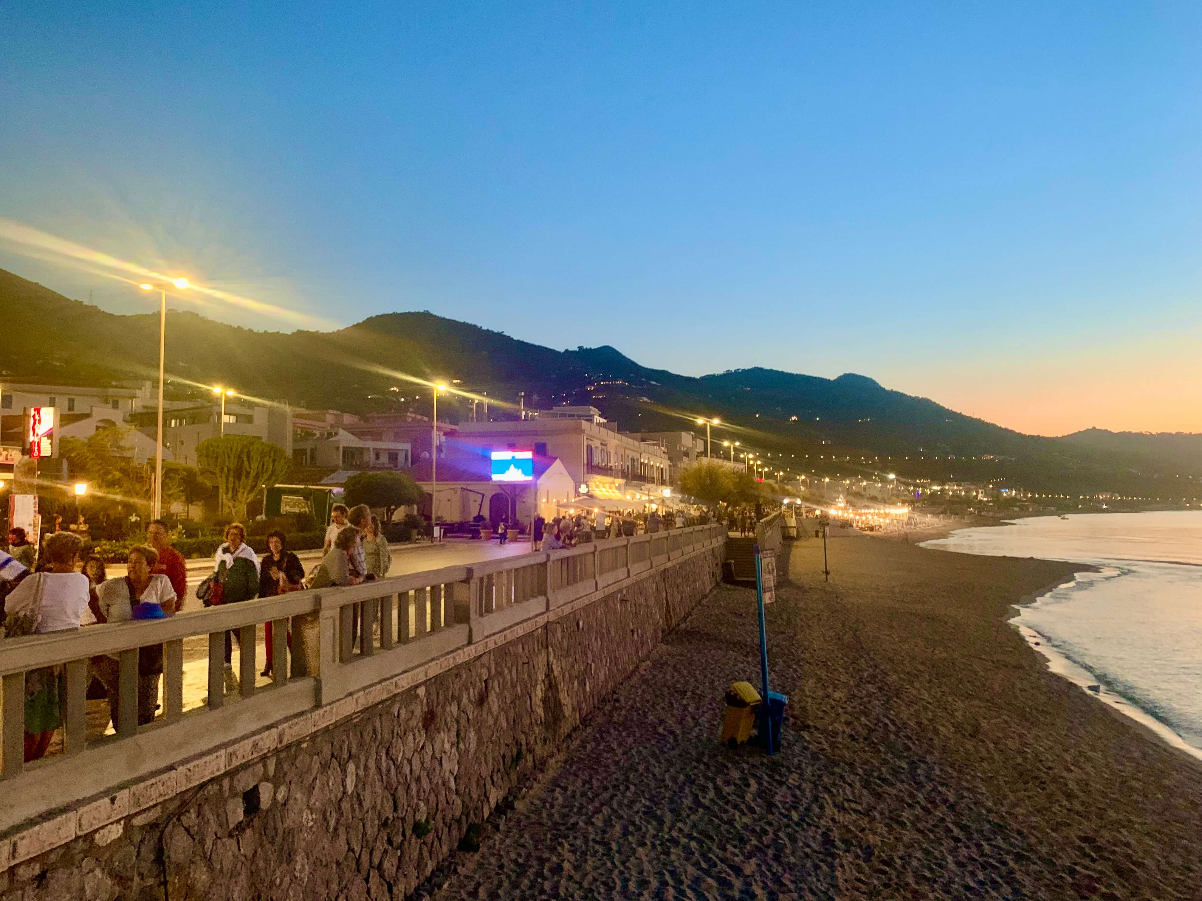 Nigthlife Near Beach in Cefalu, Sicily