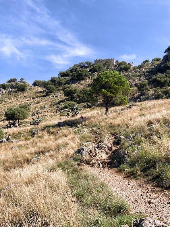 A Man Climbing to La Rocca in Cefalu, Sicily