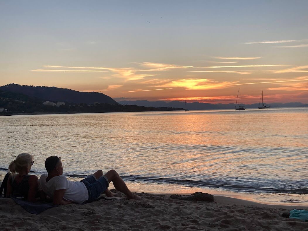 Sunset Beach in Cefalu, Sicily