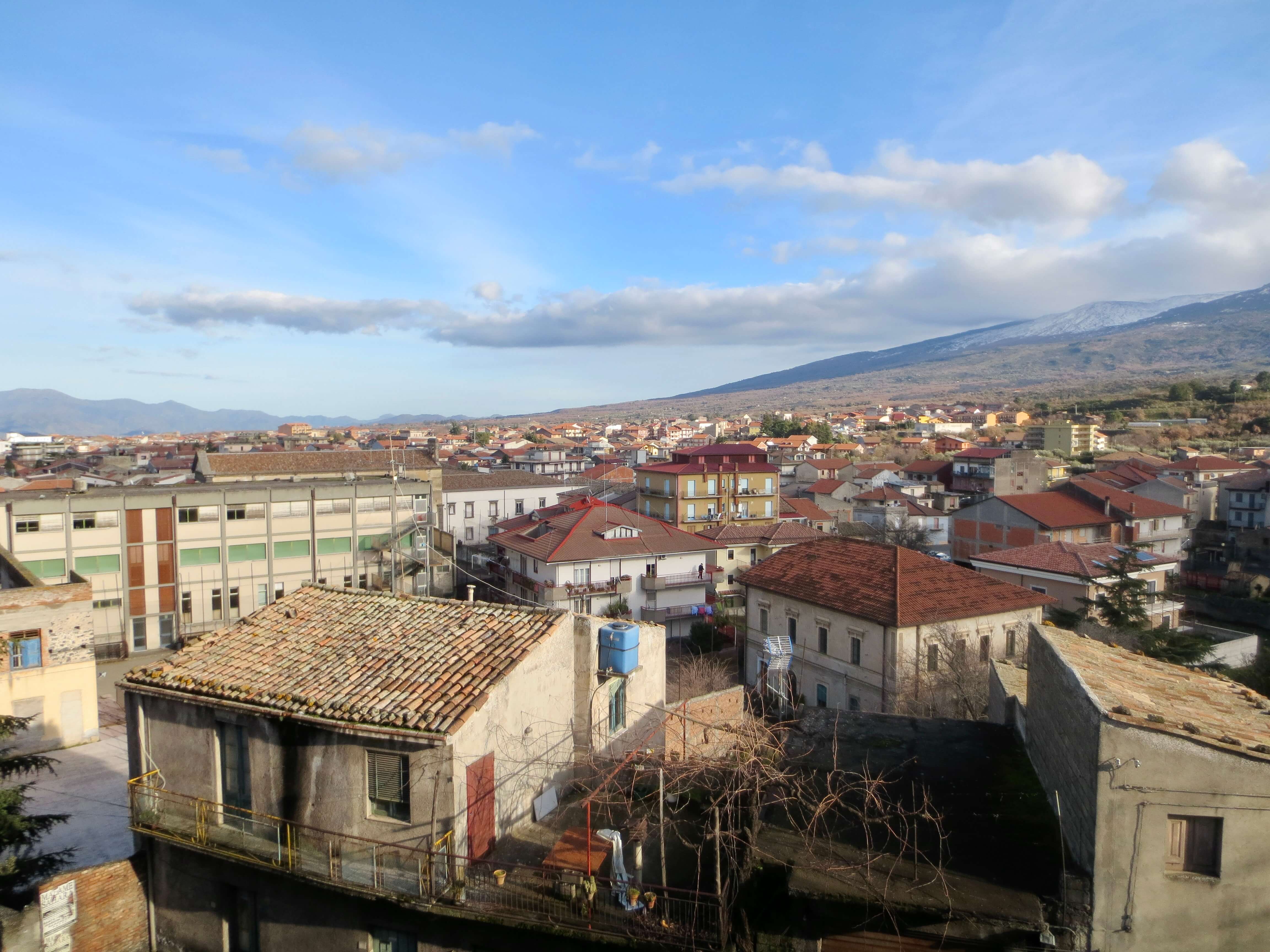 A Town on the Slopes of Mount Etna