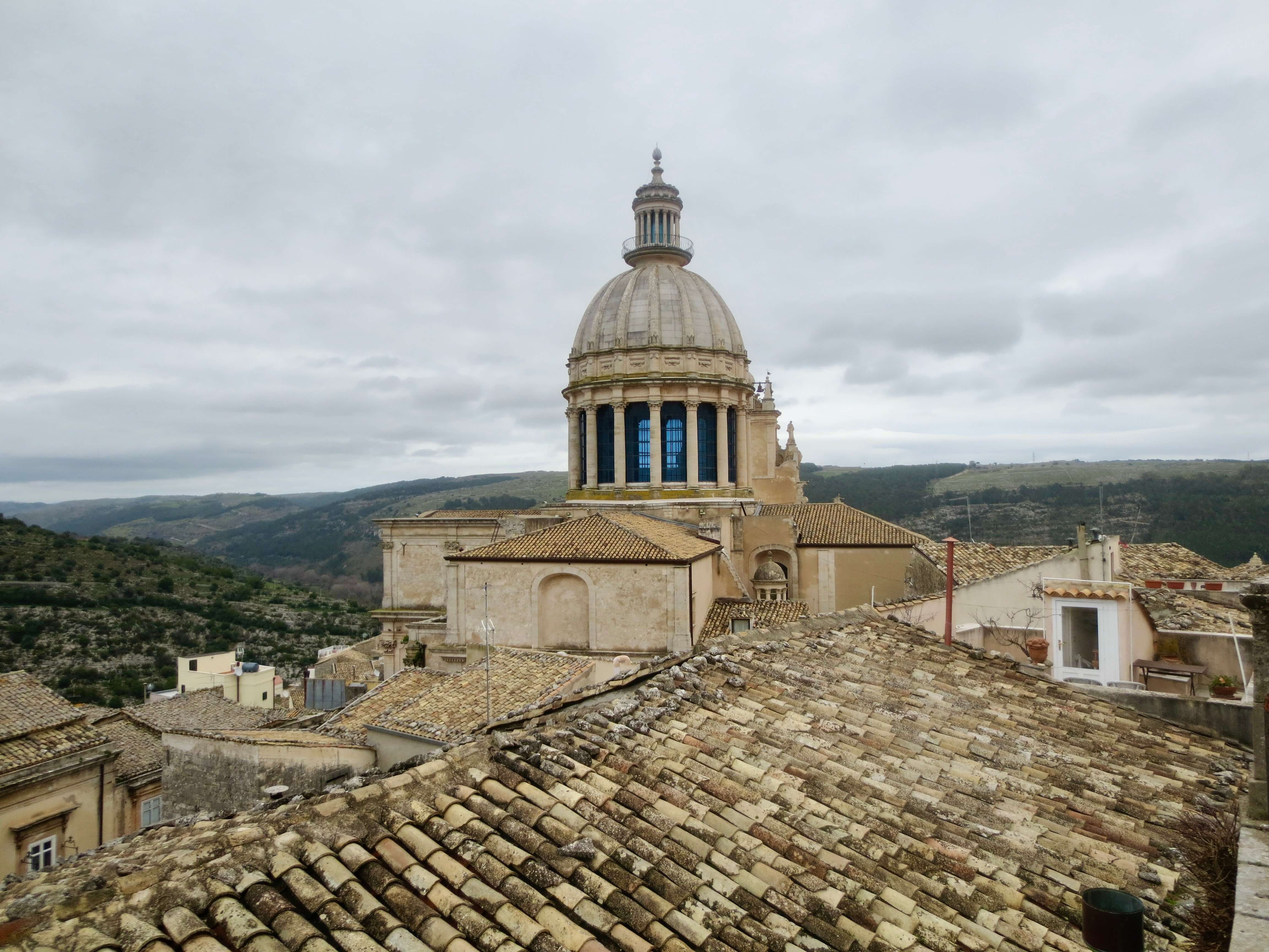 Town on the slopes of Mount Etna