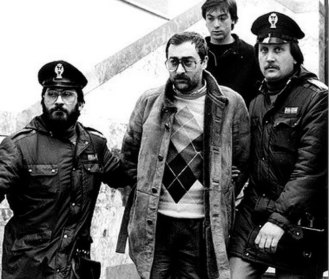 Francesco Mannoia in custody Francesco Mannoia in custody