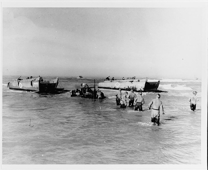 Allied Troops Landing in Gela, Sicily, 1943 Allied Troops Landing in Gela, Sicily, 1943