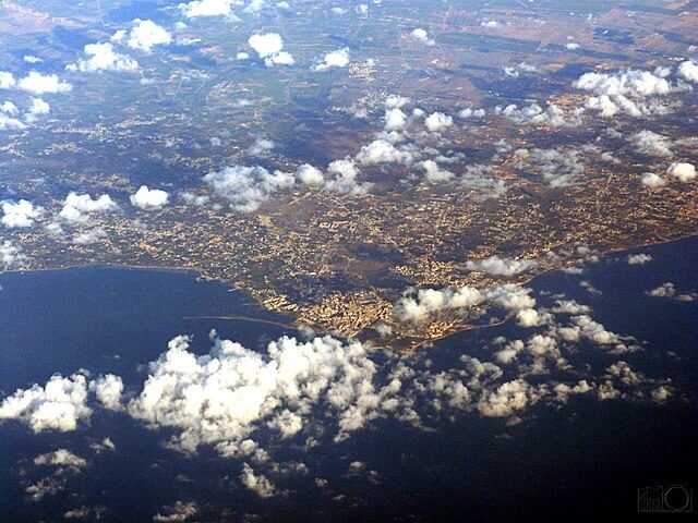 Marsala seen from the air