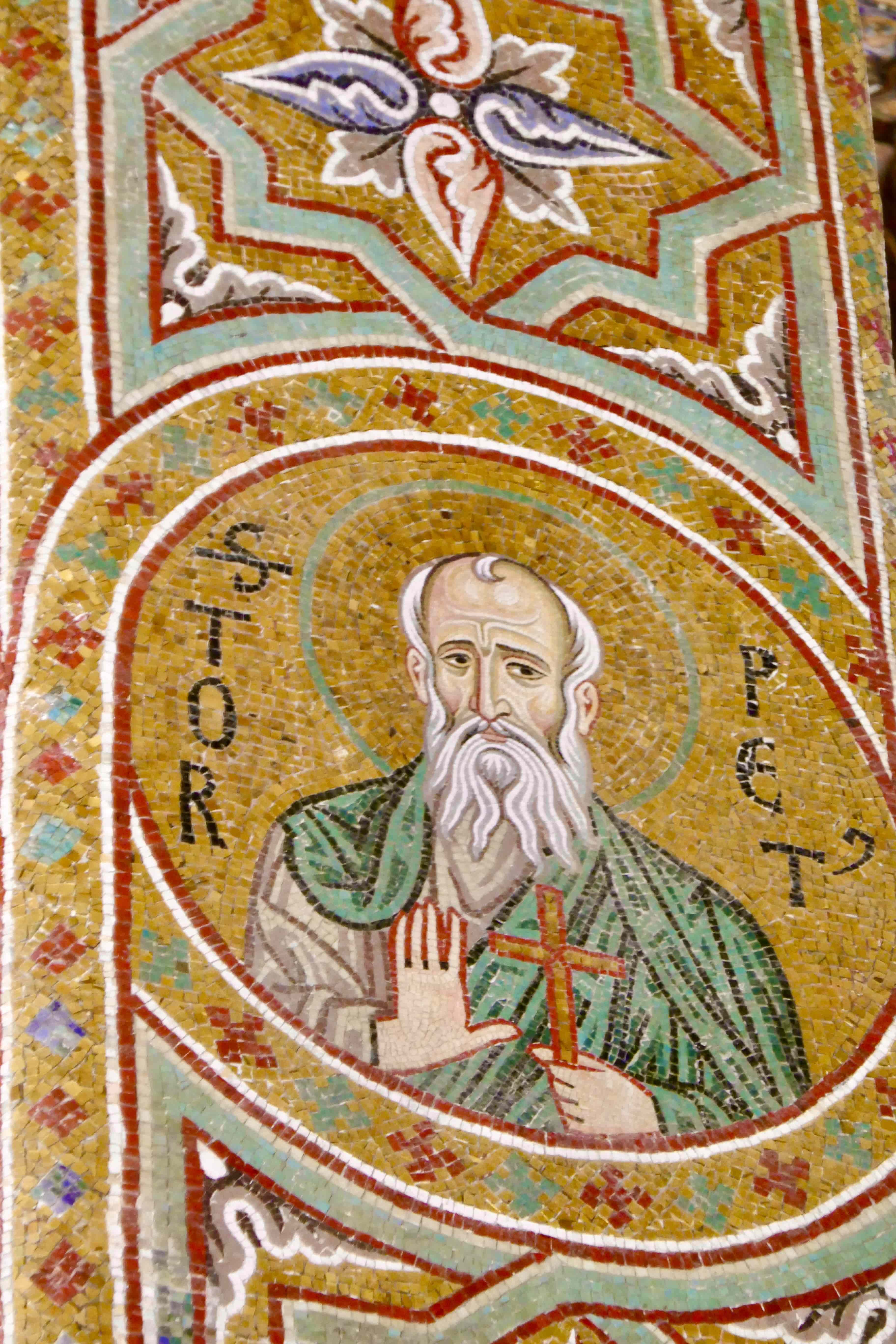 A Mosaic from the Palatine Chapel in Palermo