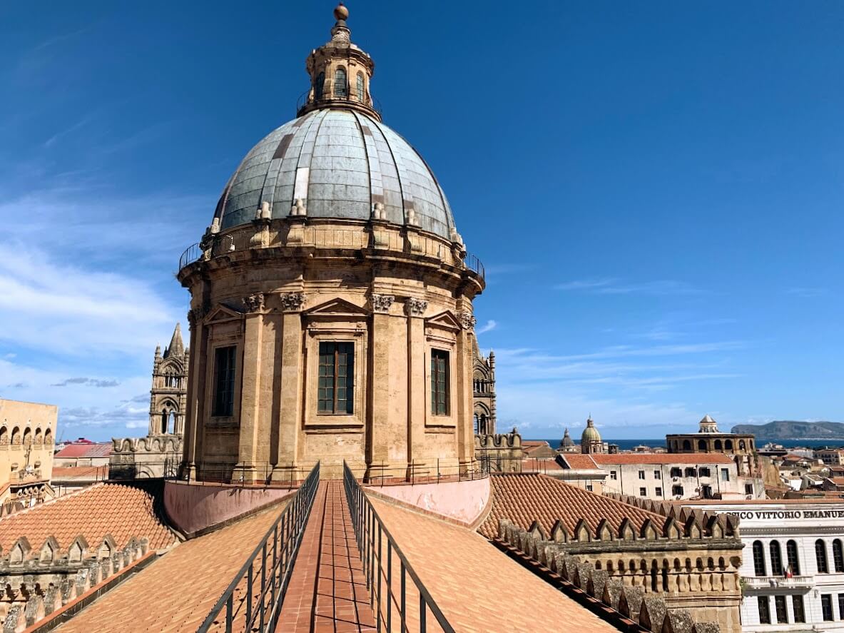 The tower of Palermo Cathedral