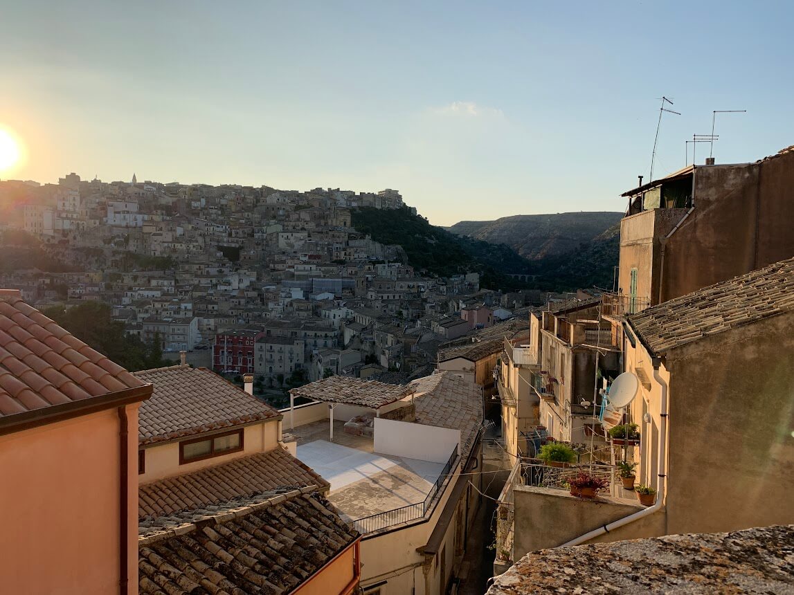 Sunset in Ragusa Sicily