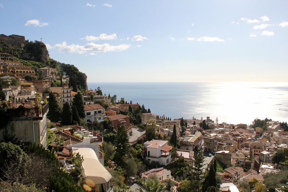 Taormina Seen from Above.