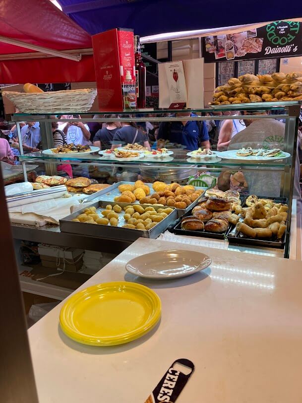 Arancini in Capo Market, Palermo Arancini in Capo Market, Palermo