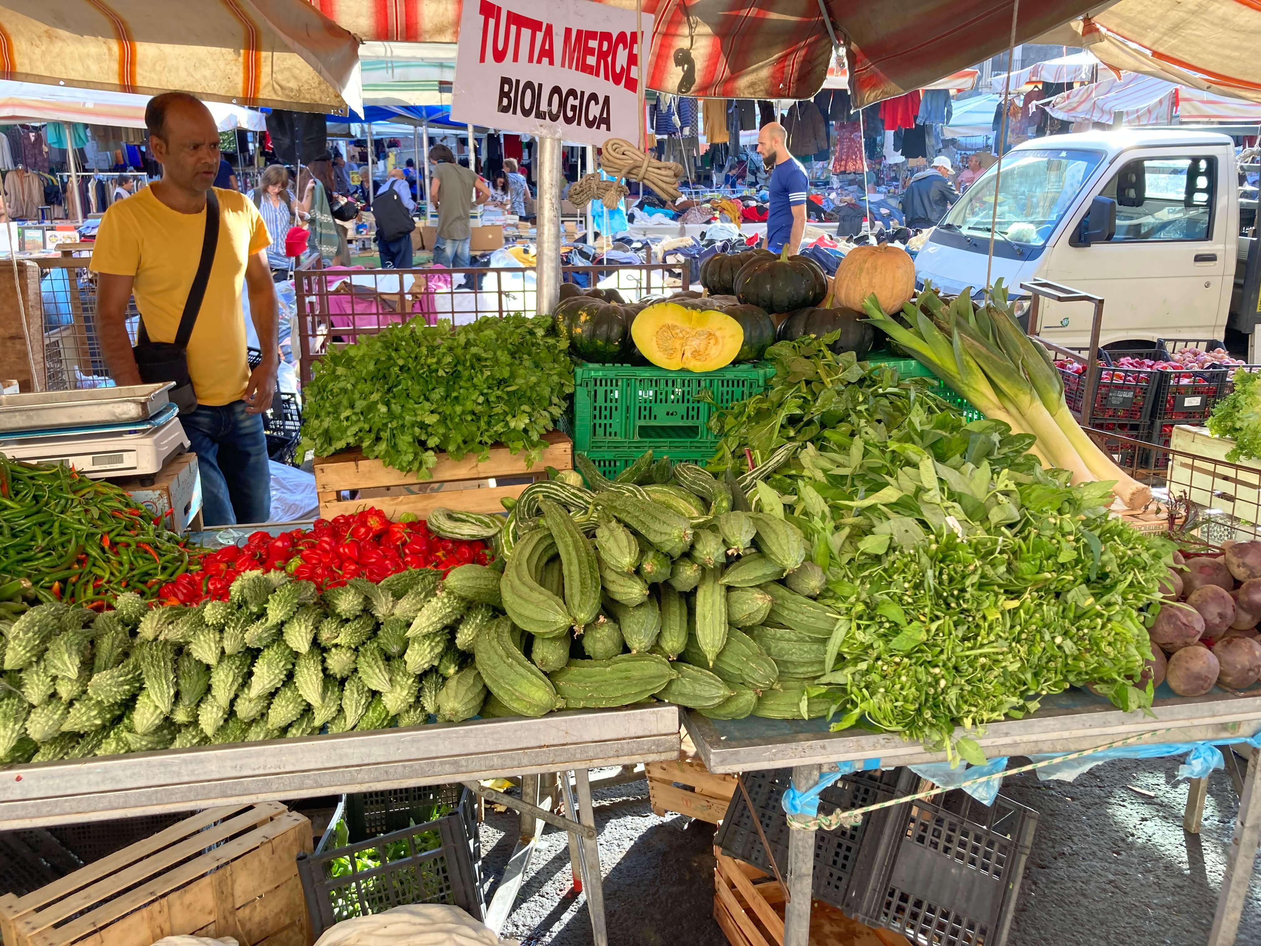Catania Market Vegetables Clothes