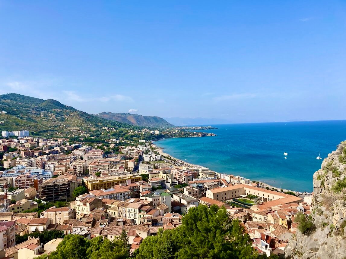 Cefalu Town and Beach, Sicily, Italy Cefalu Town and Beach, Sicily, Italy