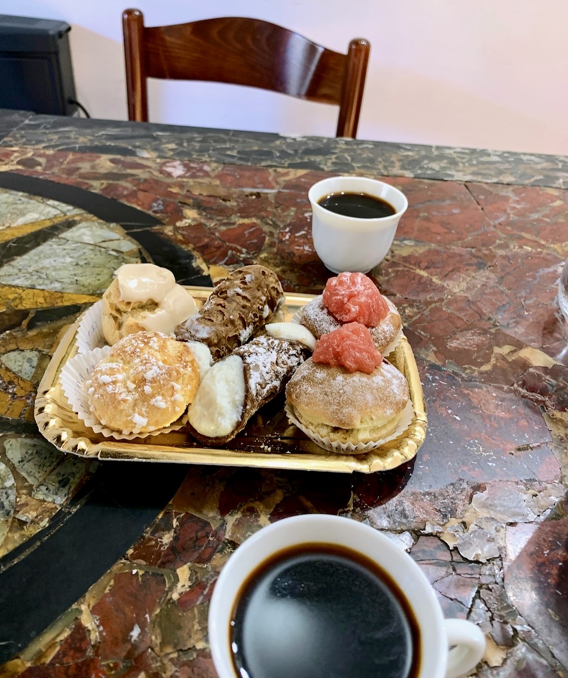 Espresso and dessert