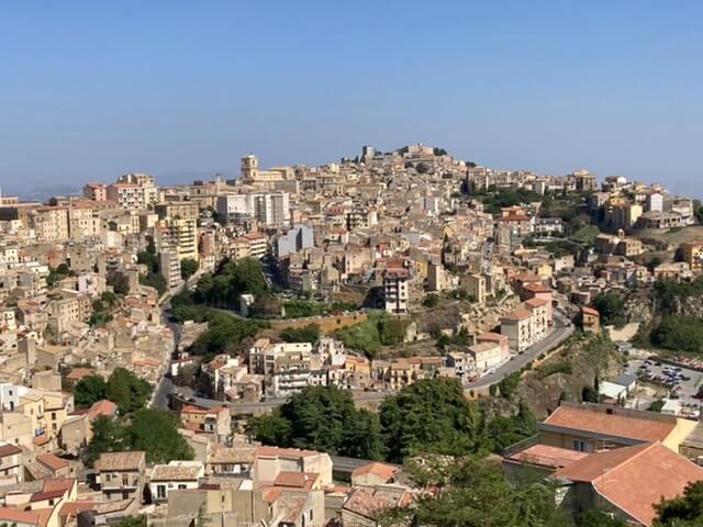 Enna basking in the midday sun. Enna basking in the midday sun.