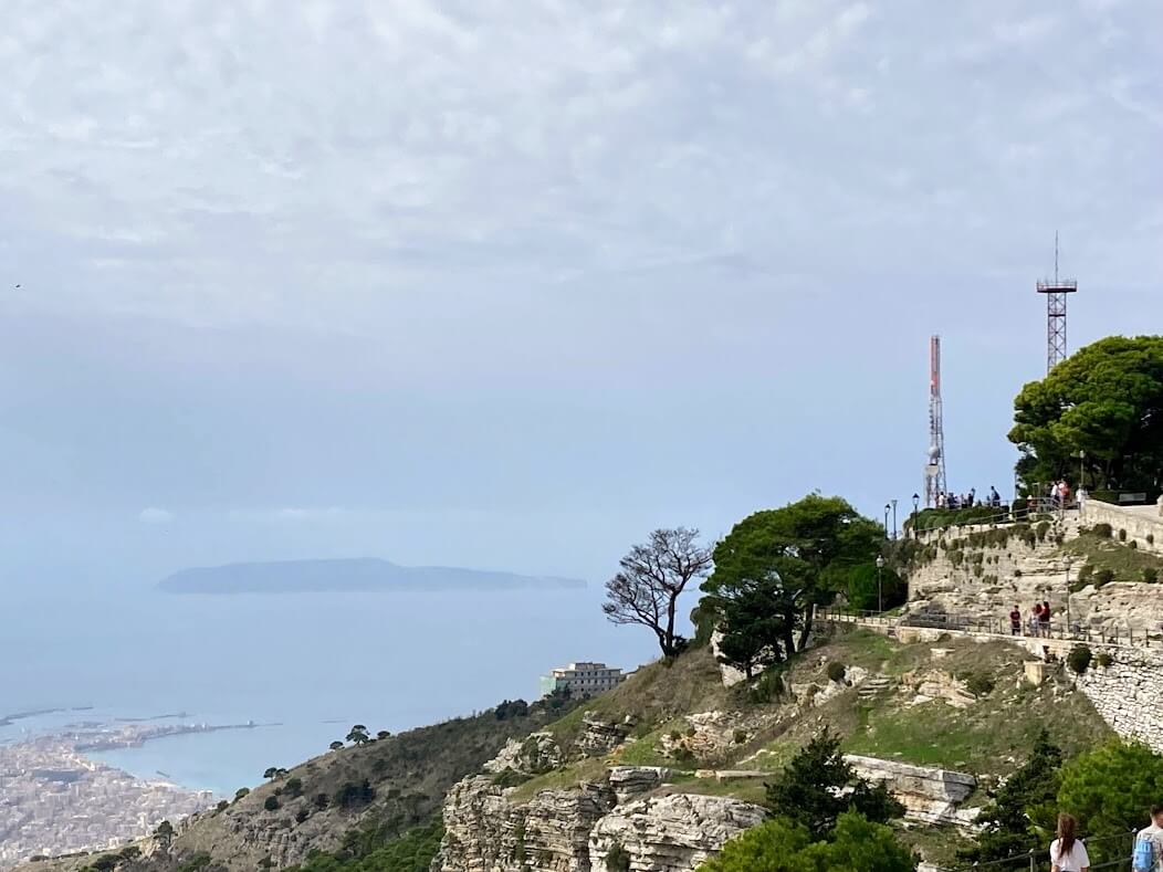 Trapani and Favignana seen from Erice