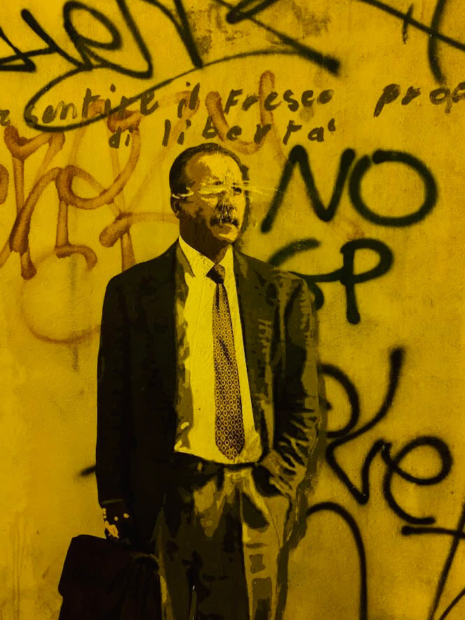 Painting of Giovanni Falcone