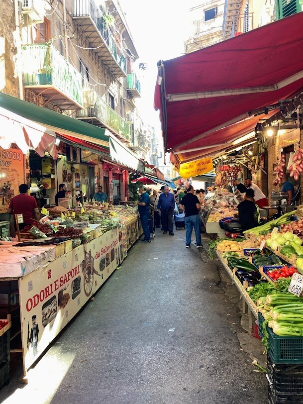 Food market in Sicily