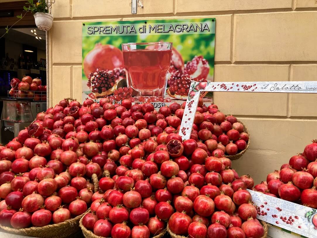 Fruit seller in Sicily.