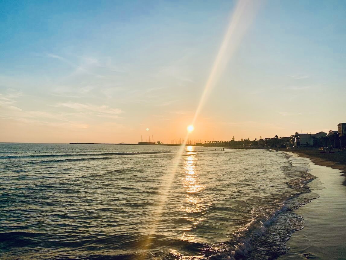Sunset in Marina di Ragusa, Sicily