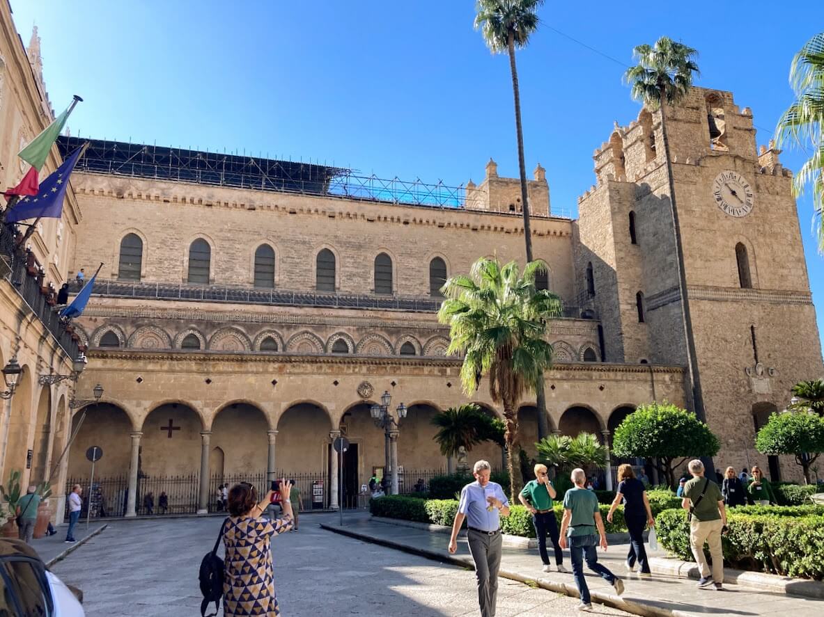 The front side of Monreale Cathedral