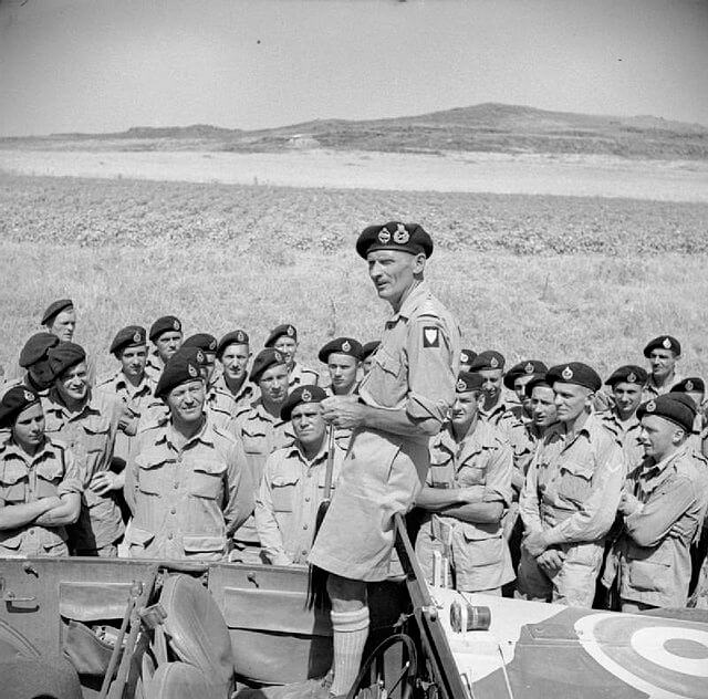 General Montgomery Giving Instructions to the Canadian Tank Regiment in Sicily '43 General Montgomery Giving Instructions to the Canadian Tank Regiment in Sicily '43