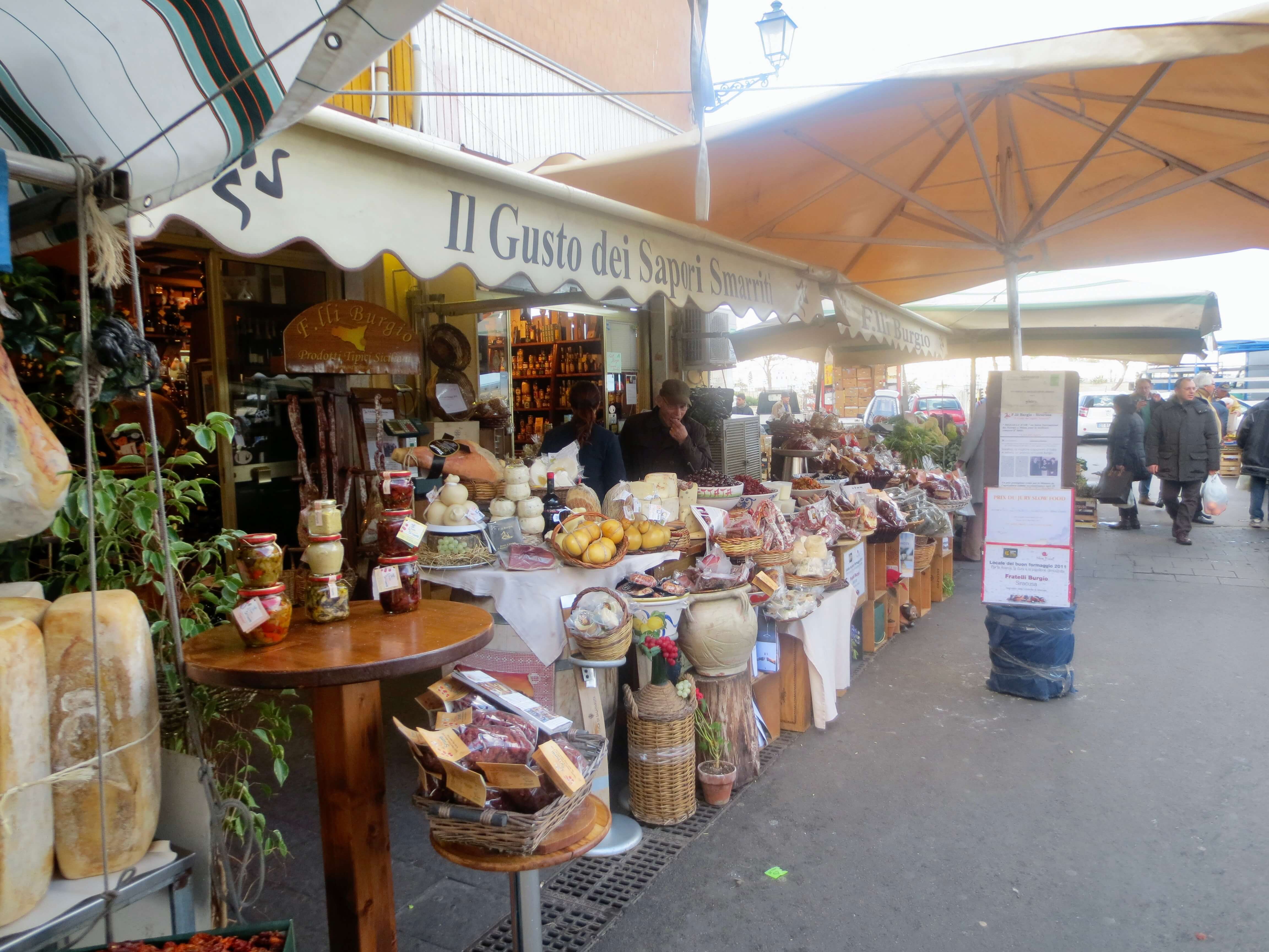 Ortigia Street Market, Syracuse, Sicily.