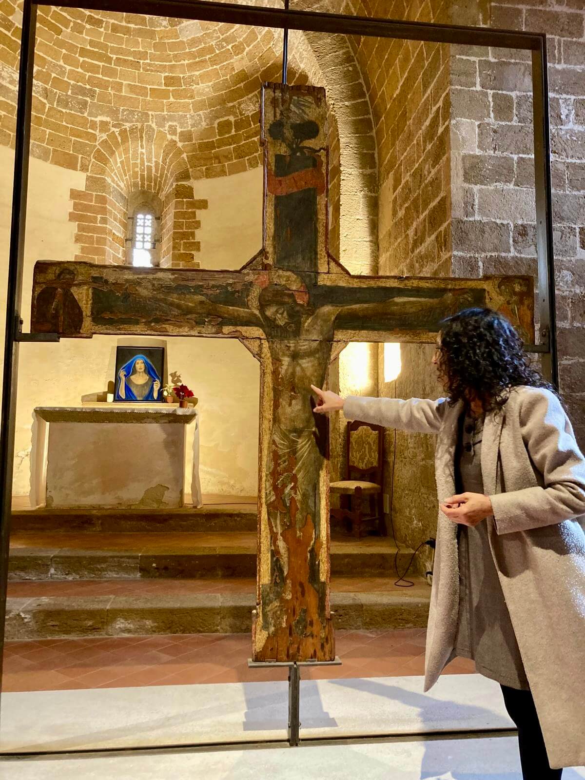 Inside the church of San Nicolo the Latin.