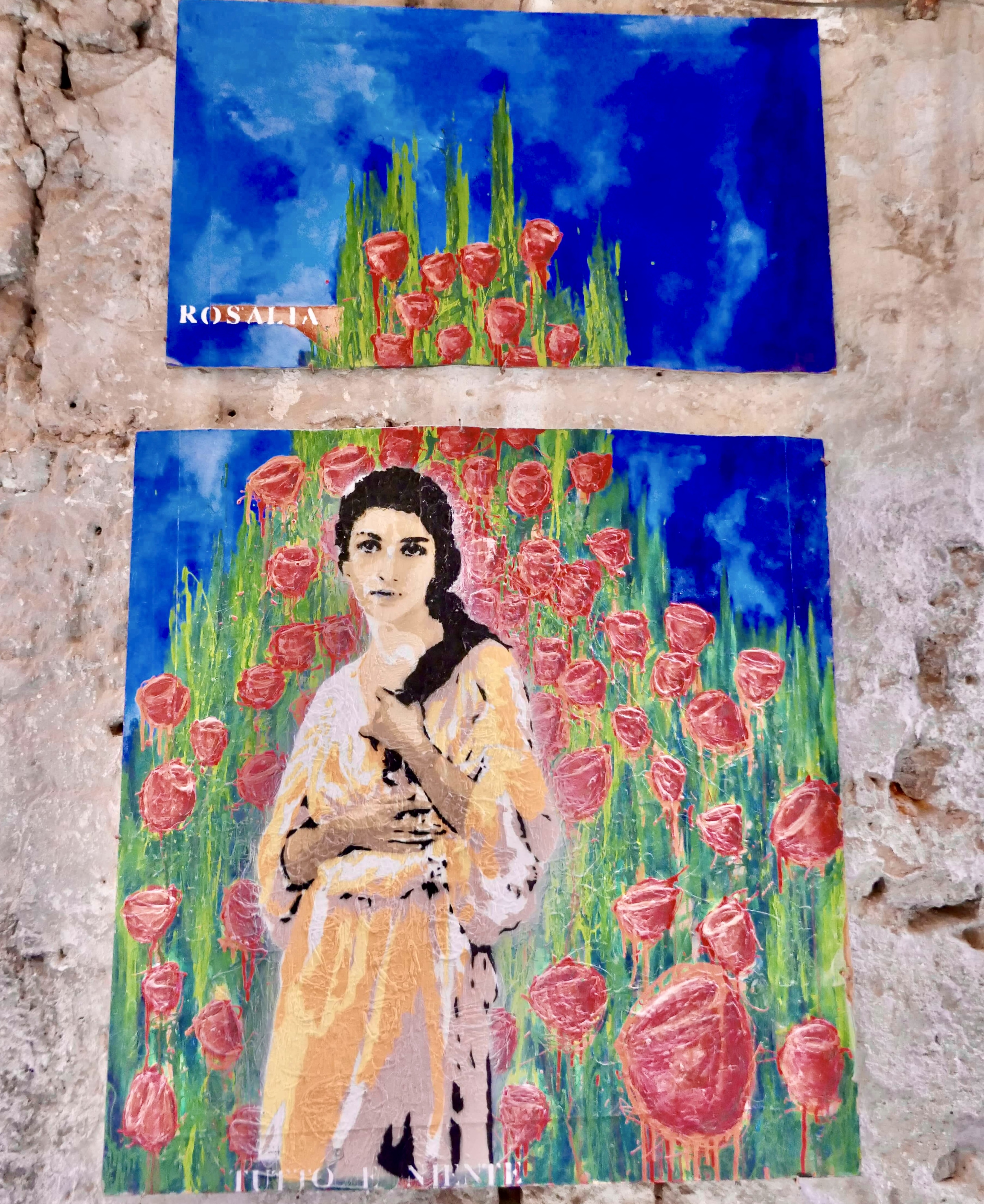 Santa Rosalia Painting from the Streets of Palermo