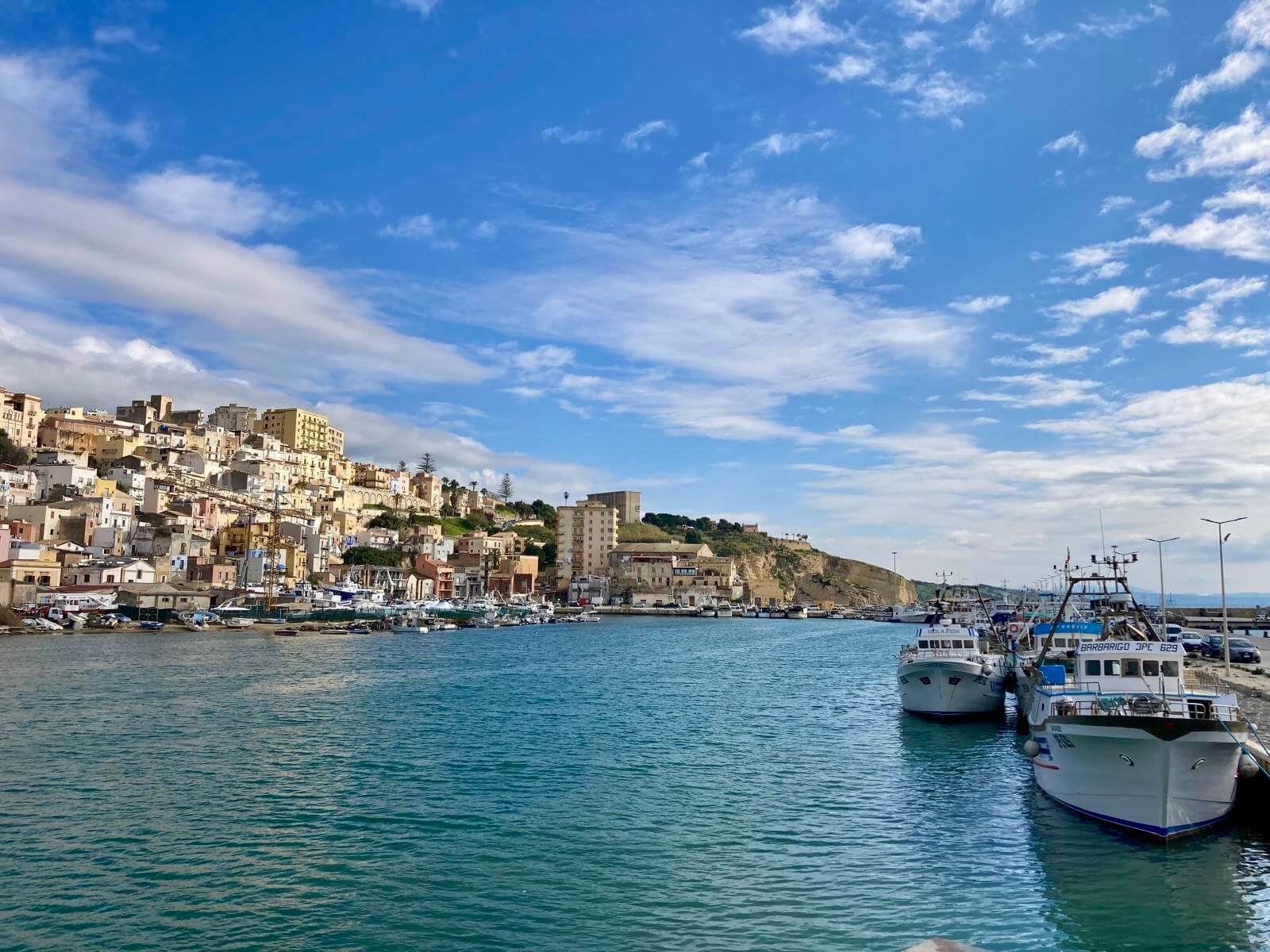 Sciacca seen from the Fishing Harbor