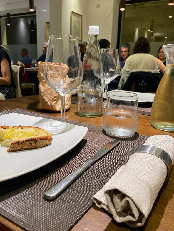 A restaurant in Trapani, Sicily