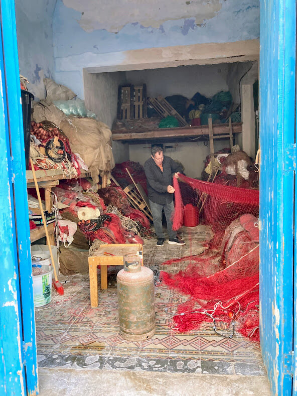 Firherman at work in Trapani