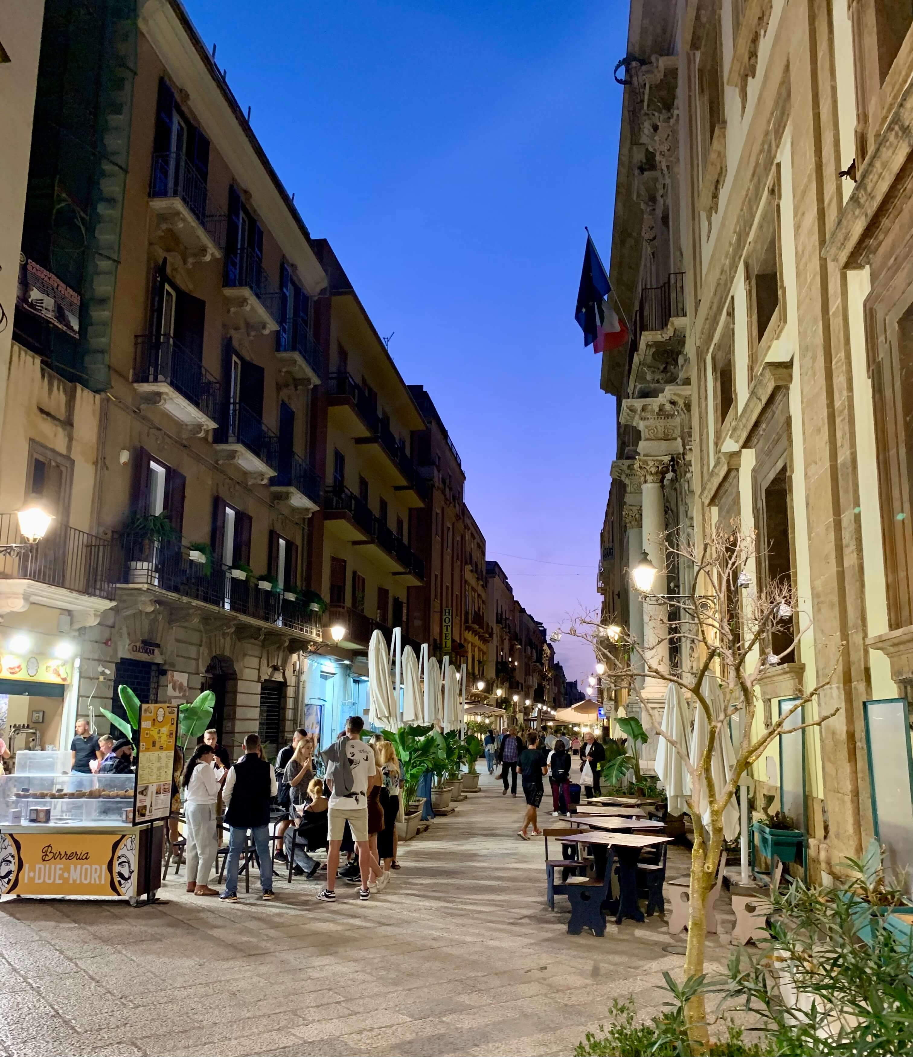 Trapani in the evening