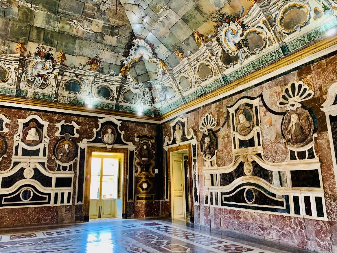 The Room of Mirrors in Villa Palagonia