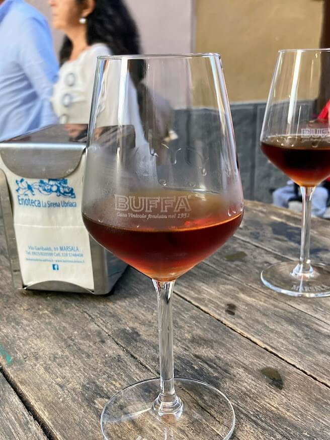 Glass of Marsala Wine