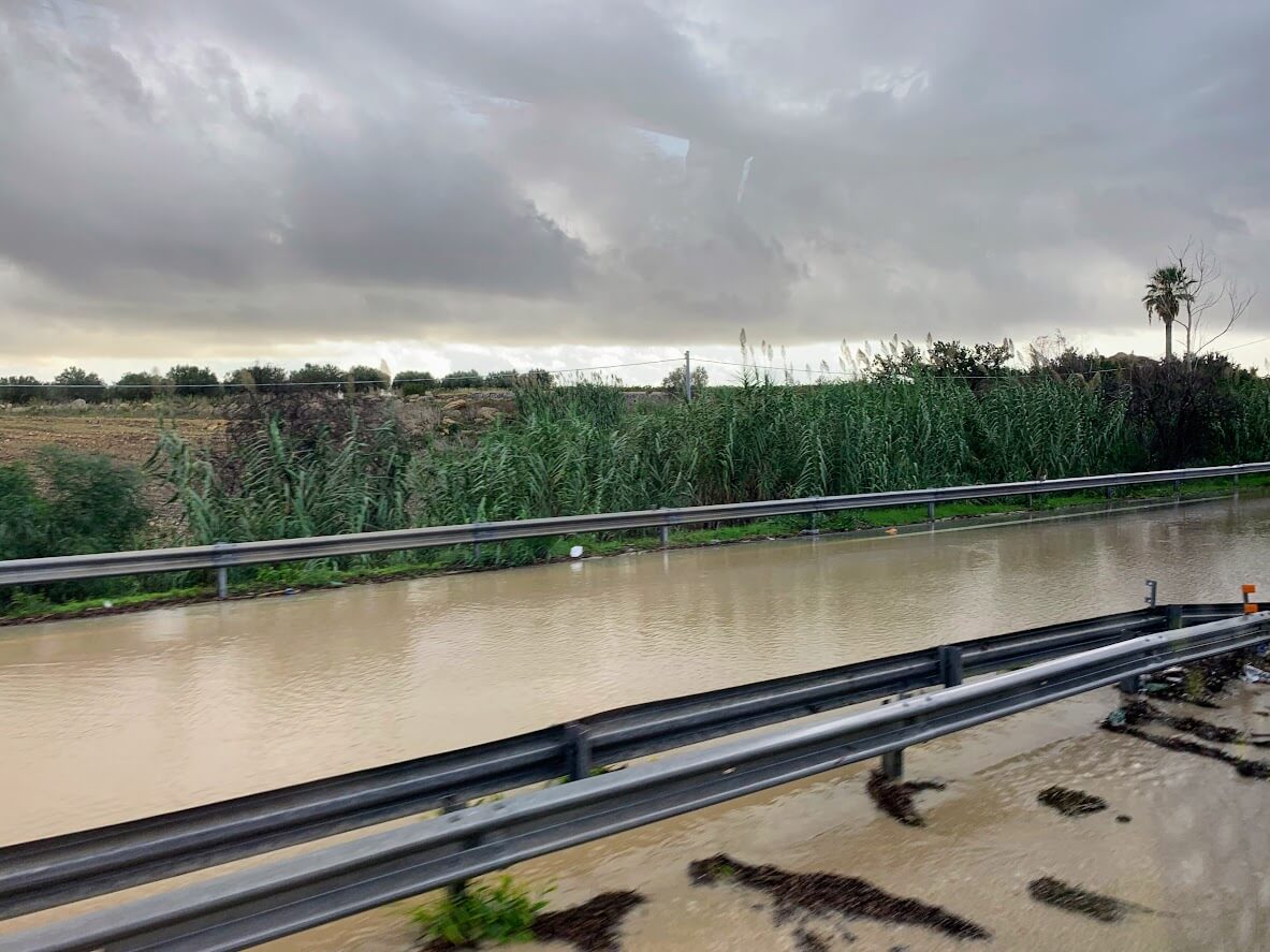 Road After Rainfall in Trapani Road After Rainfall in Trapani